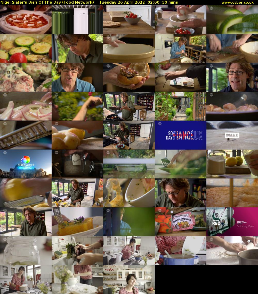 Nigel Slater's Dish Of The Day (Food Network) Tuesday 26 April 2022 02:00 - 02:30