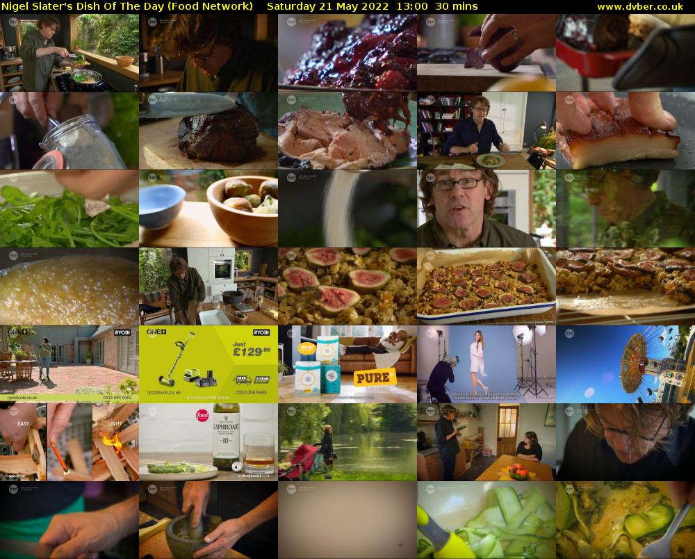 Nigel Slater's Dish Of The Day (Food Network) Saturday 21 May 2022 13:00 - 13:30