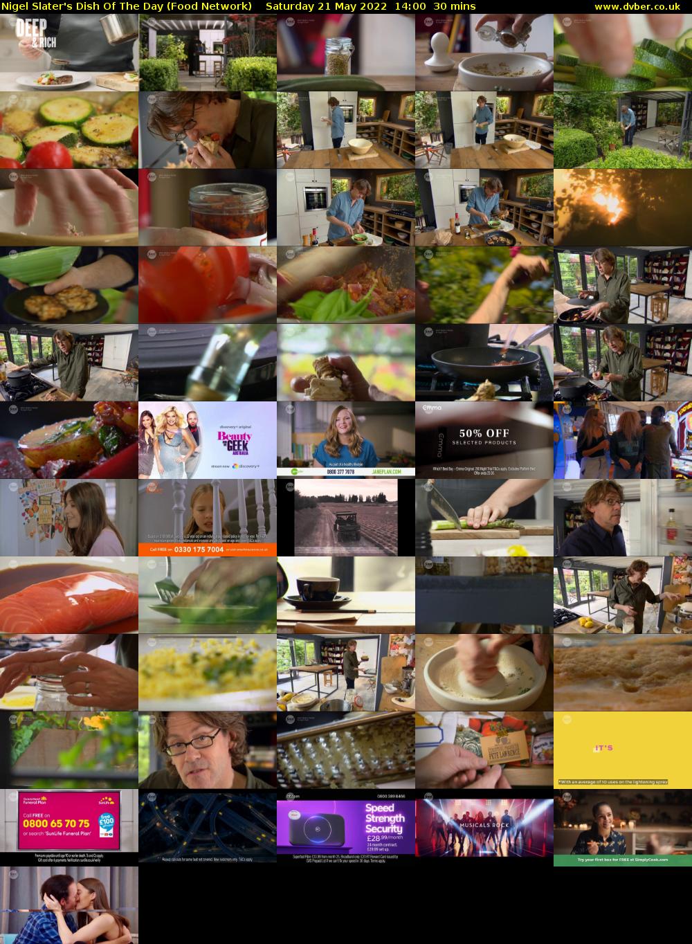 Nigel Slater's Dish Of The Day (Food Network) Saturday 21 May 2022 14:00 - 14:30
