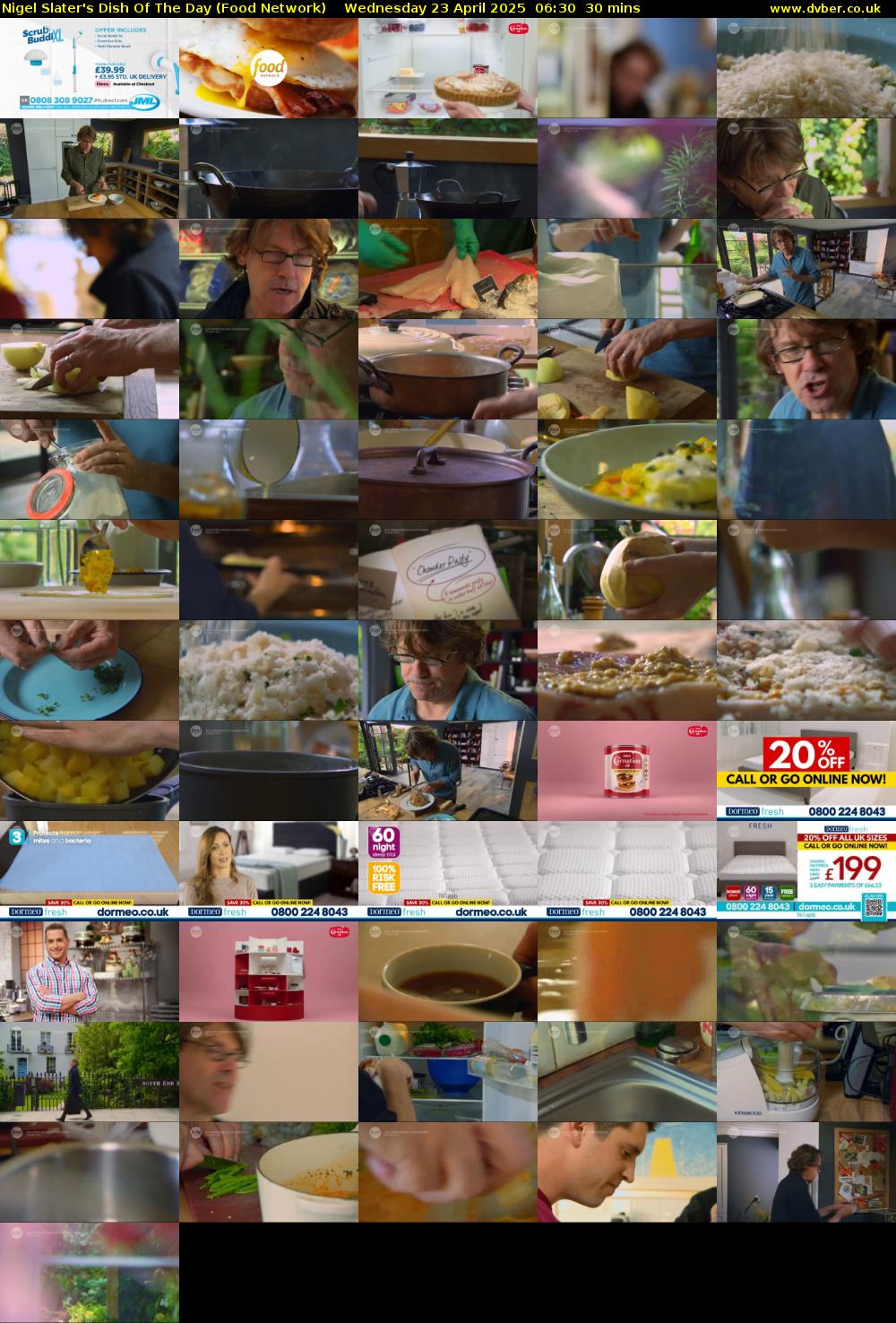 Nigel Slater's Dish Of The Day (Food Network) Wednesday 23 April 2025 06:30 - 07:00