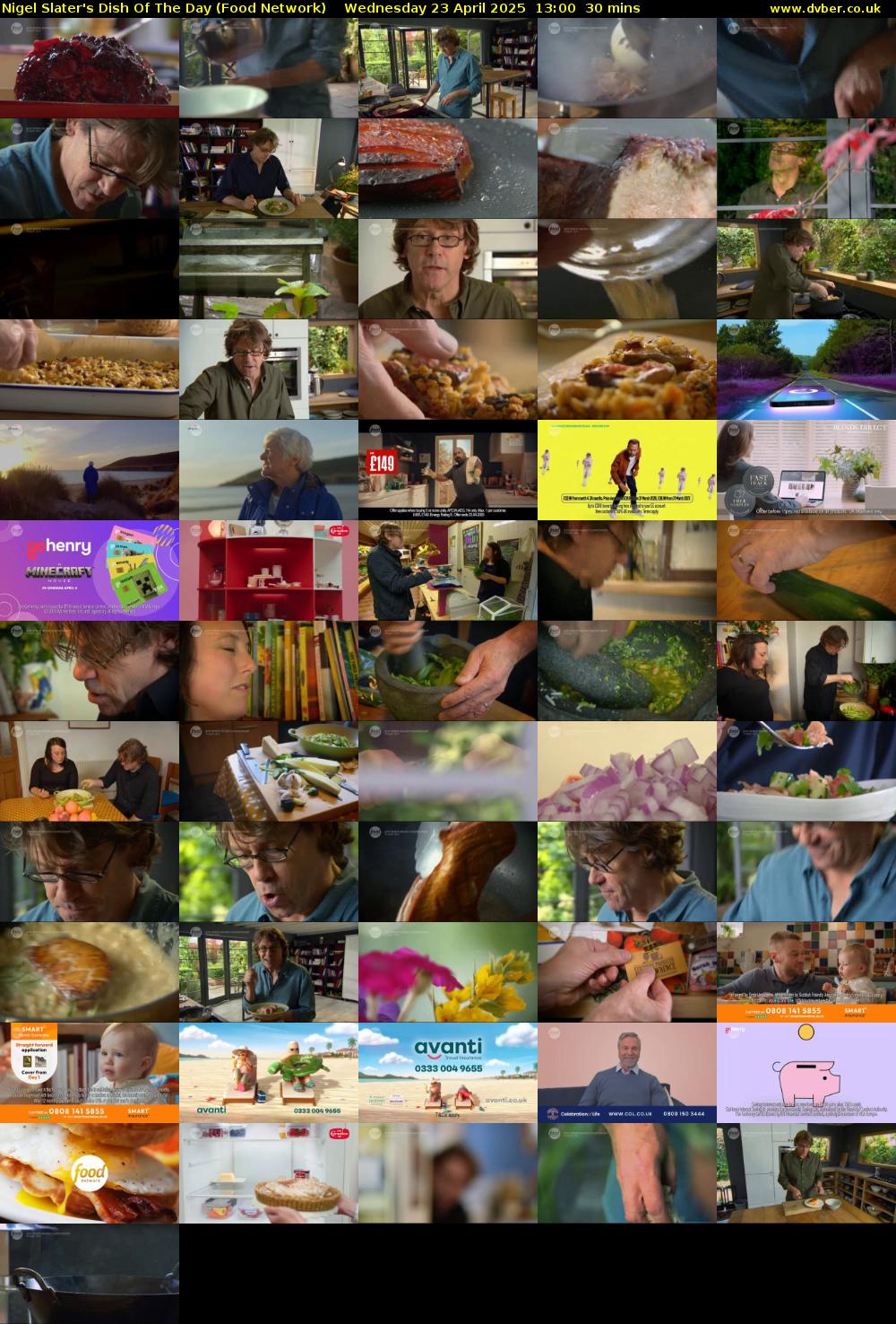 Nigel Slater's Dish Of The Day (Food Network) Wednesday 23 April 2025 13:00 - 13:30
