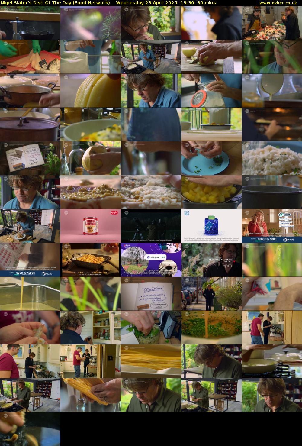 Nigel Slater's Dish Of The Day (Food Network) Wednesday 23 April 2025 13:30 - 14:00