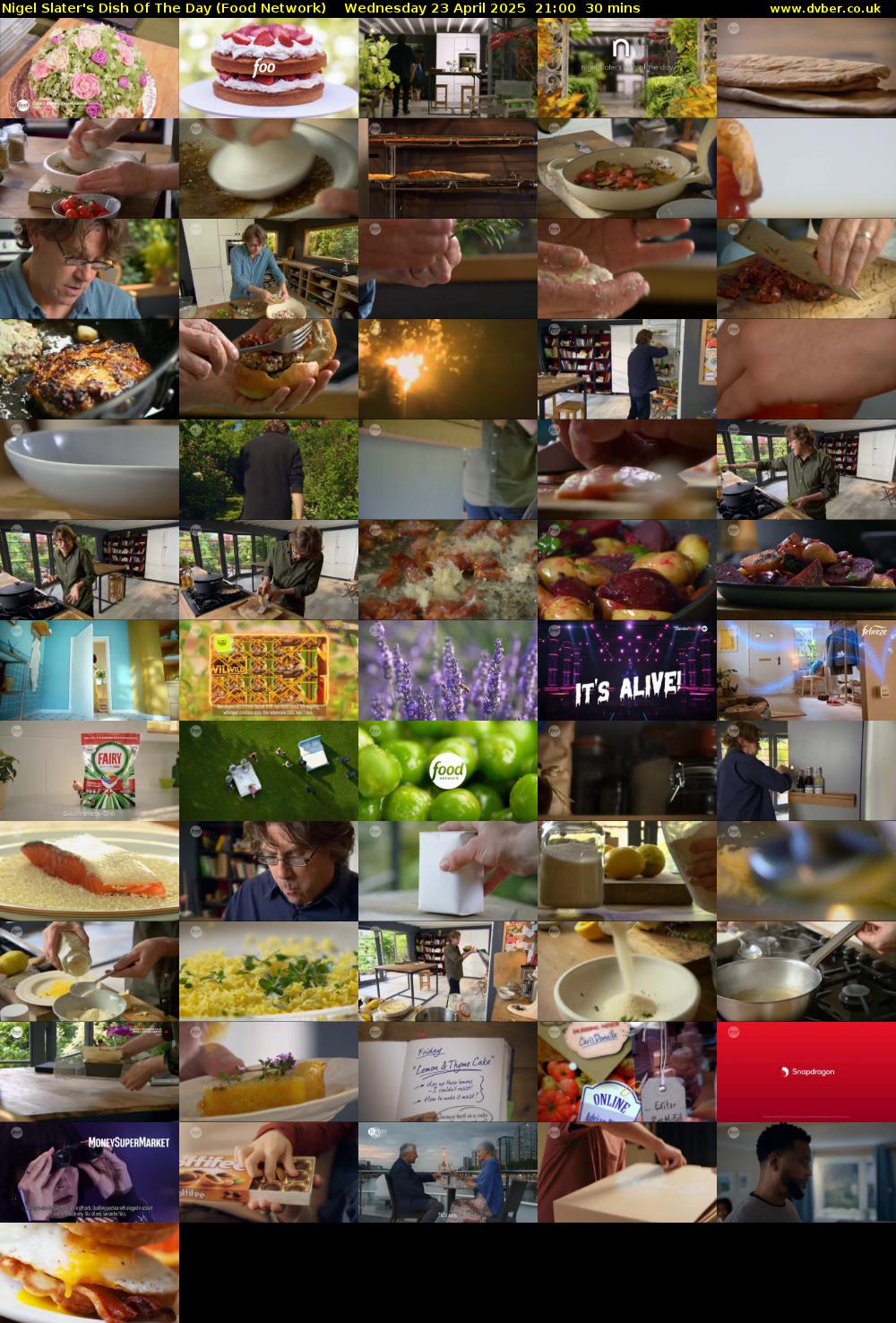 Nigel Slater's Dish Of The Day (Food Network) Wednesday 23 April 2025 21:00 - 21:30