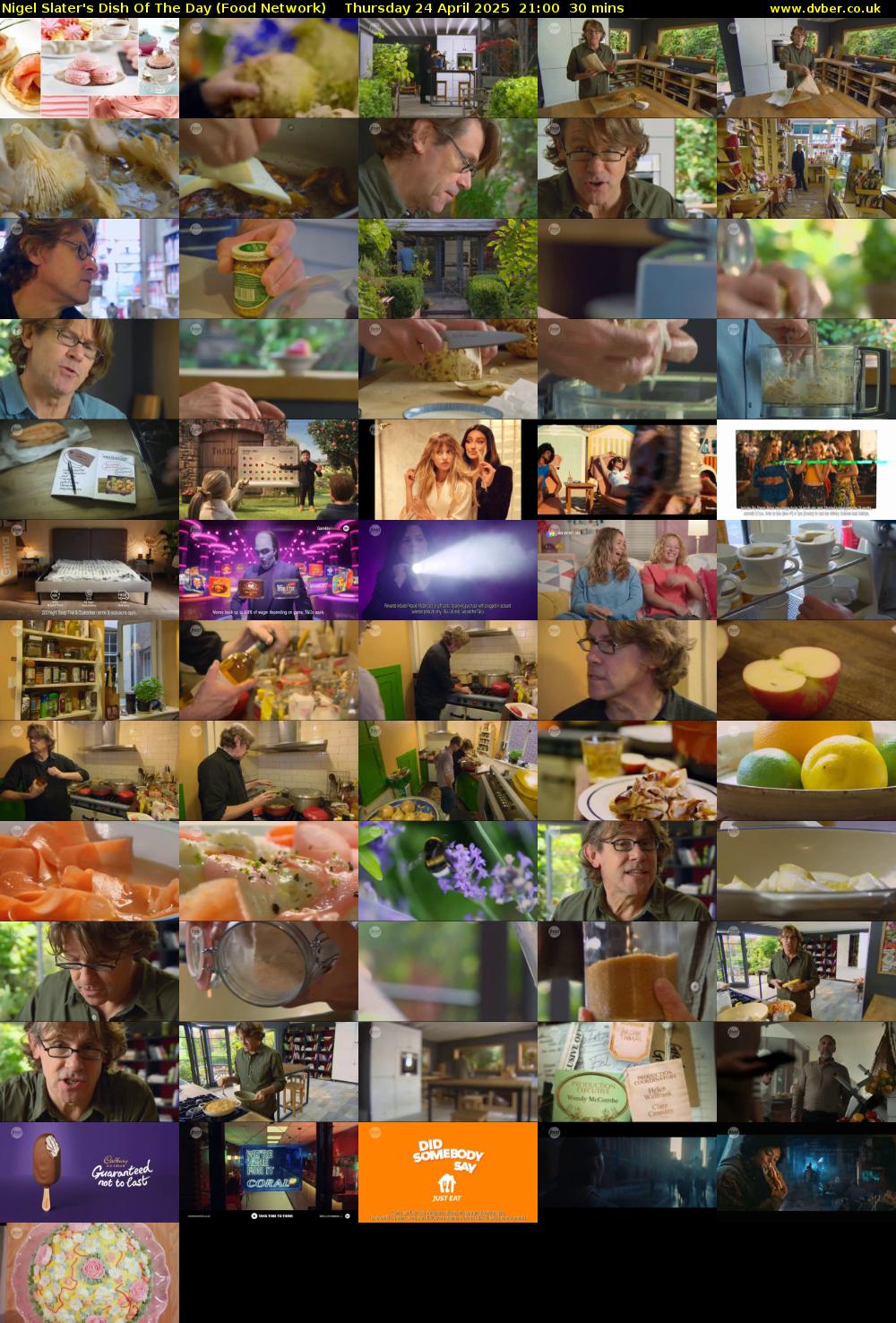 Nigel Slater's Dish Of The Day (Food Network) Thursday 24 April 2025 21:00 - 21:30