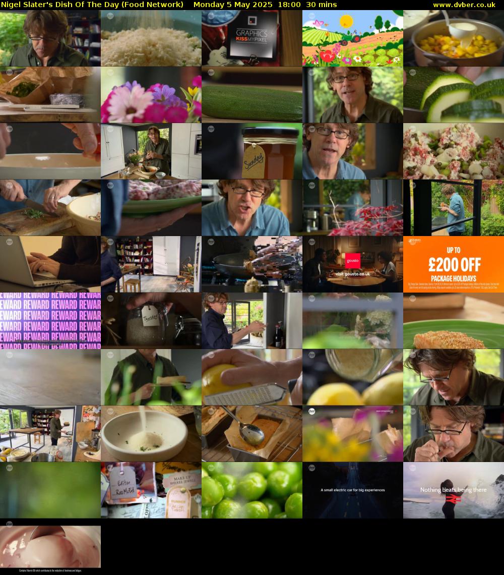 Nigel Slater's Dish Of The Day (Food Network) Monday 5 May 2025 18:00 - 18:30