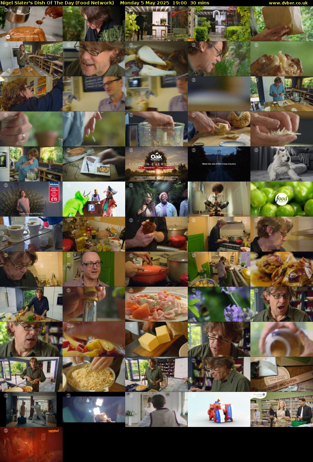 Nigel Slater's Dish Of The Day (Food Network) Monday 5 May 2025 19:00 - 19:30