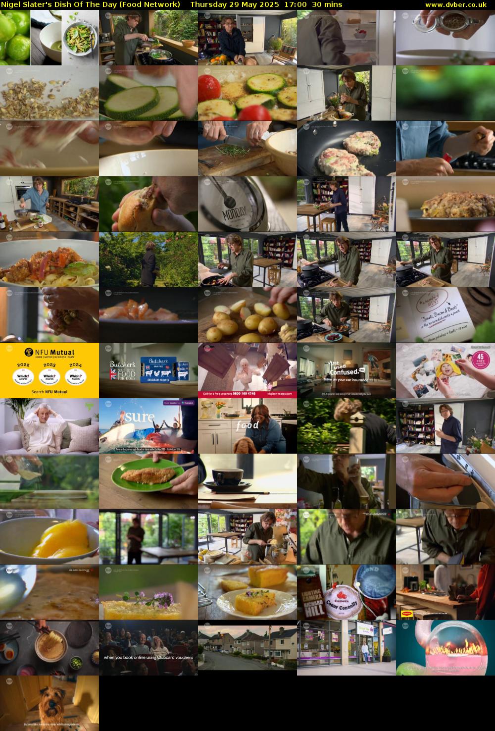Nigel Slater's Dish Of The Day (Food Network) Thursday 29 May 2025 17:00 - 17:30