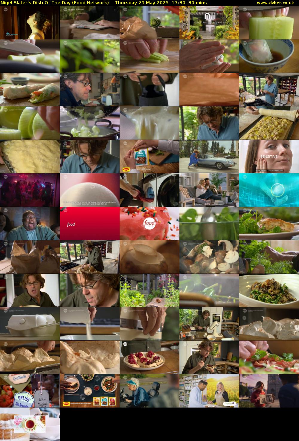 Nigel Slater's Dish Of The Day (Food Network) Thursday 29 May 2025 17:30 - 18:00