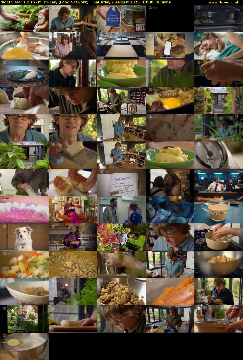 Nigel Slater's Dish Of The Day (Food Network) Saturday 2 August 2025 18:30 - 19:00