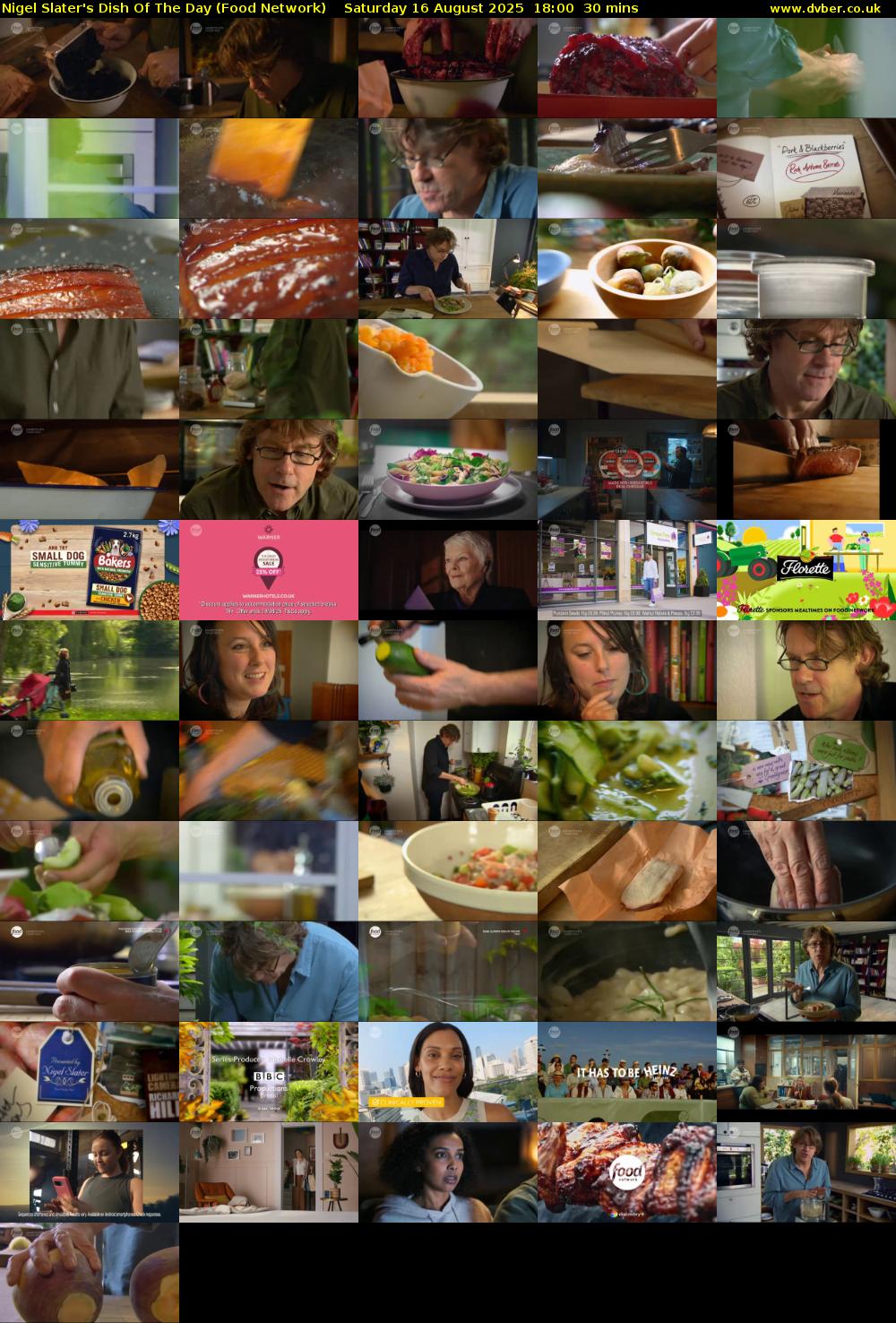 Nigel Slater's Dish Of The Day (Food Network) Saturday 16 August 2025 18:00 - 18:30