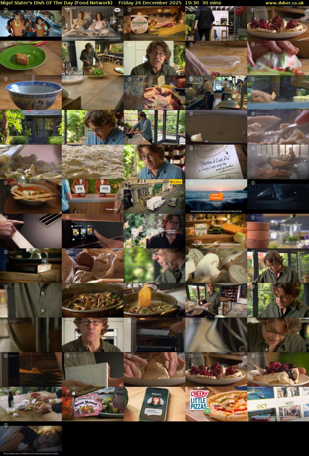 Nigel Slater's Dish Of The Day (Food Network) Friday 26 December 2025 19:30 - 20:00