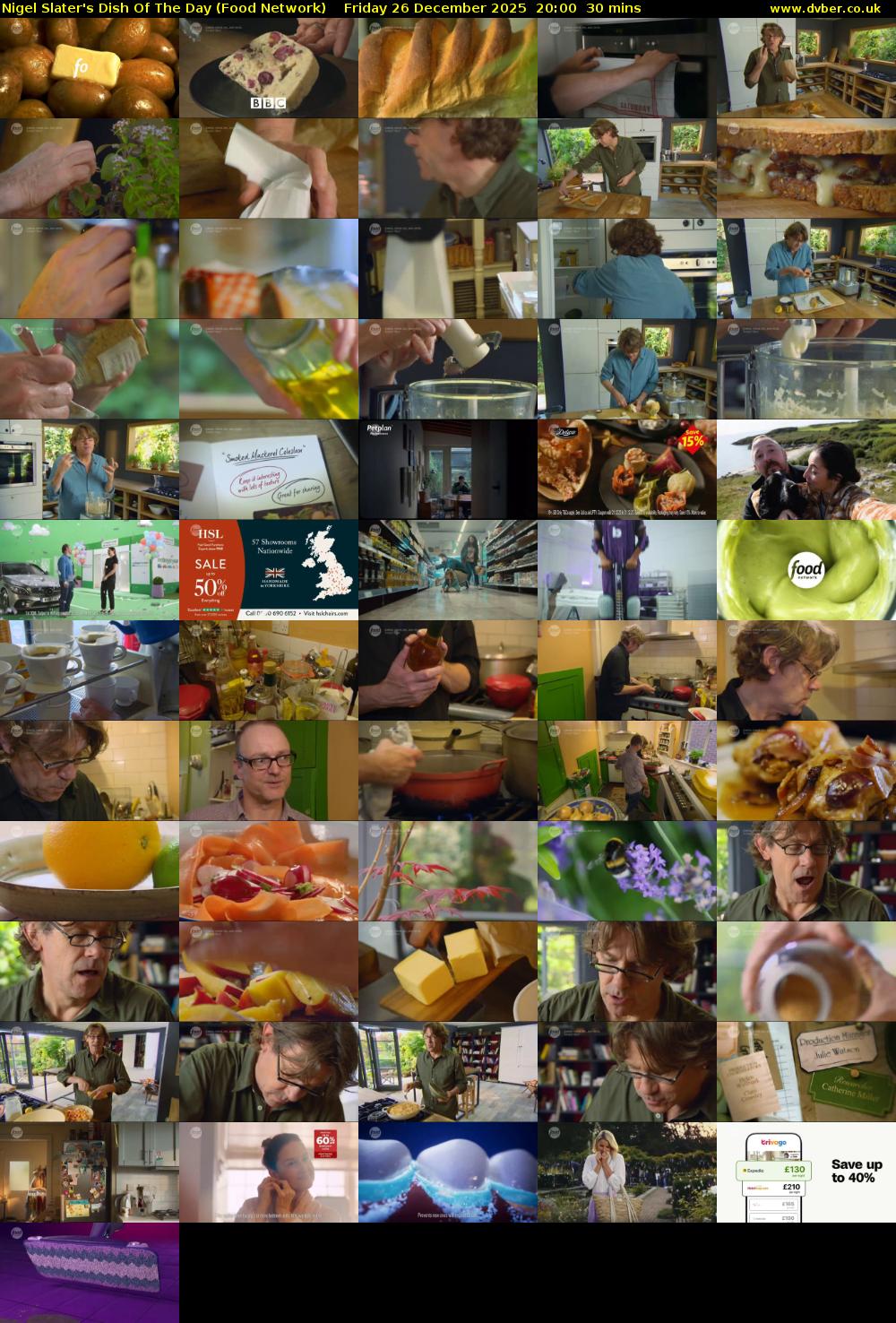 Nigel Slater's Dish Of The Day (Food Network) Friday 26 December 2025 20:00 - 20:30