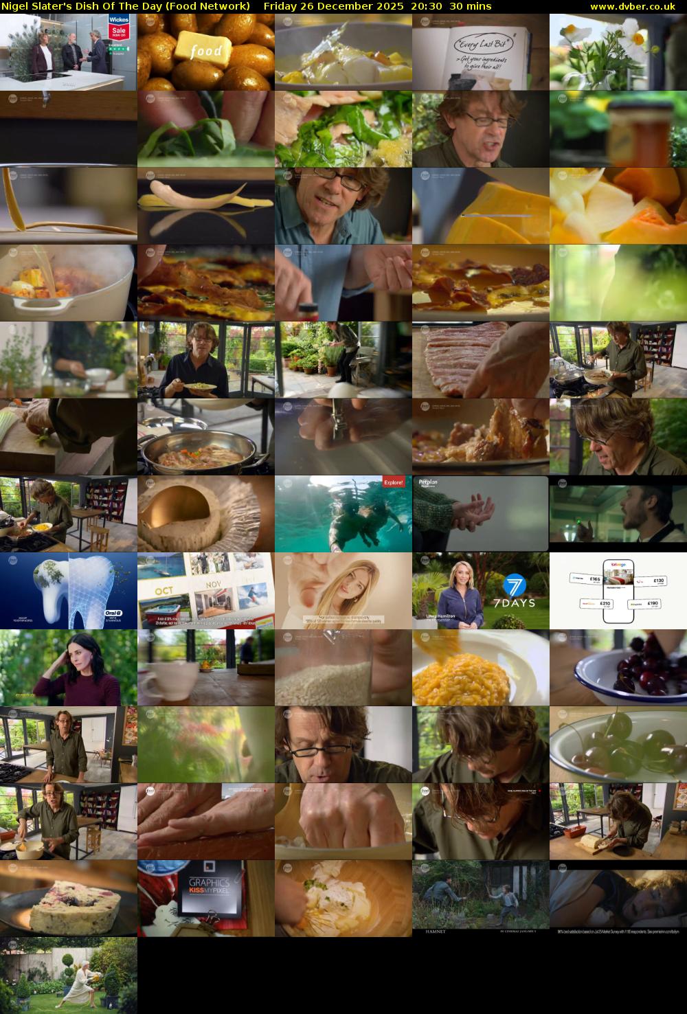 Nigel Slater's Dish Of The Day (Food Network) Friday 26 December 2025 20:30 - 21:00