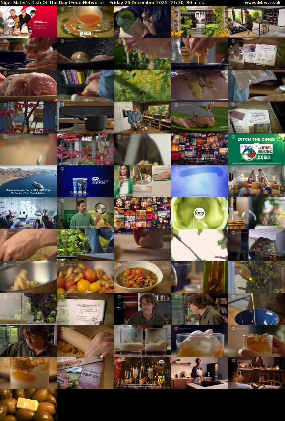 Nigel Slater's Dish Of The Day (Food Network) Friday 26 December 2025 21:30 - 22:00