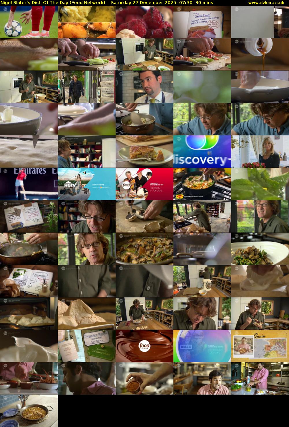 Nigel Slater's Dish Of The Day (Food Network) Saturday 27 December 2025 07:30 - 08:00