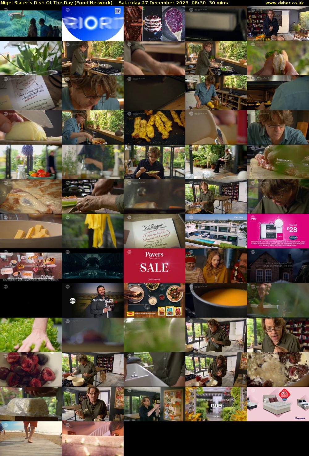 Nigel Slater's Dish Of The Day (Food Network) Saturday 27 December 2025 08:30 - 09:00