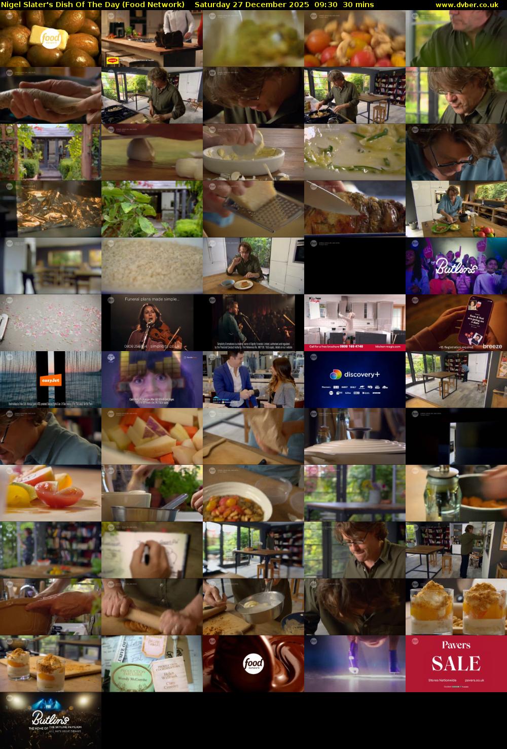 Nigel Slater's Dish Of The Day (Food Network) Saturday 27 December 2025 09:30 - 10:00