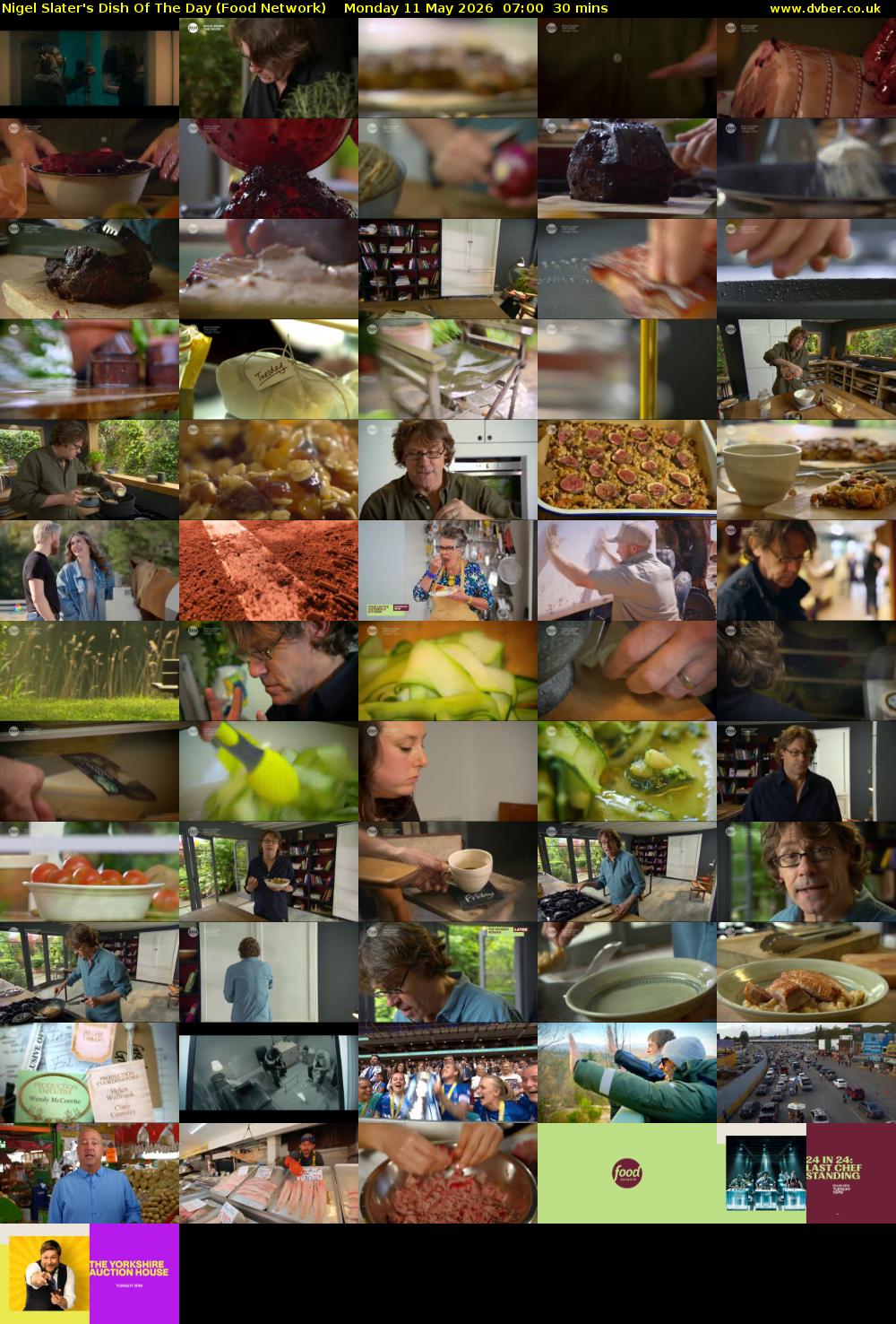 Nigel Slater's Dish Of The Day (Food Network) Monday 11 May 2026 07:00 - 07:30