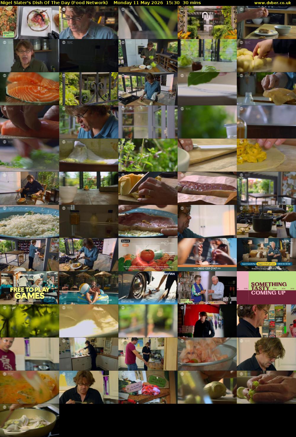 Nigel Slater's Dish Of The Day (Food Network) Monday 11 May 2026 15:30 - 16:00