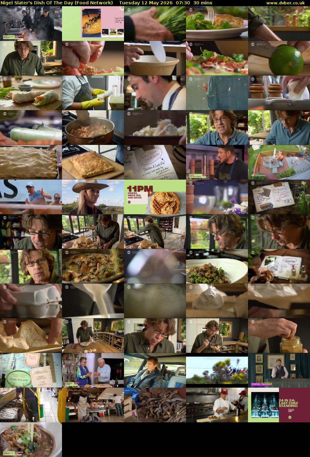 Nigel Slater's Dish Of The Day (Food Network) Tuesday 12 May 2026 07:30 - 08:00