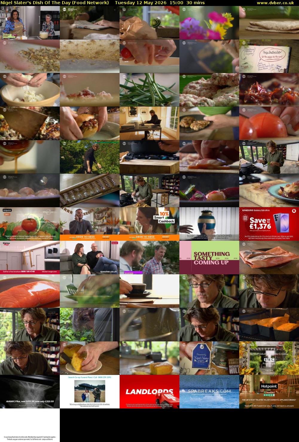 Nigel Slater's Dish Of The Day (Food Network) Tuesday 12 May 2026 15:00 - 15:30