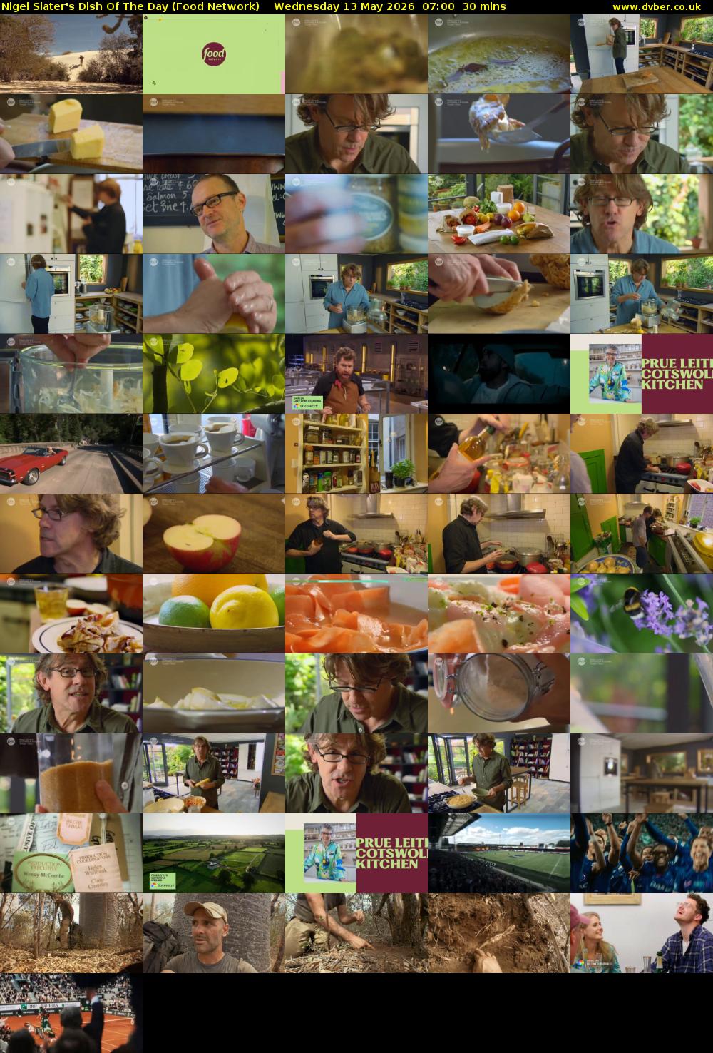 Nigel Slater's Dish Of The Day (Food Network) Wednesday 13 May 2026 07:00 - 07:30