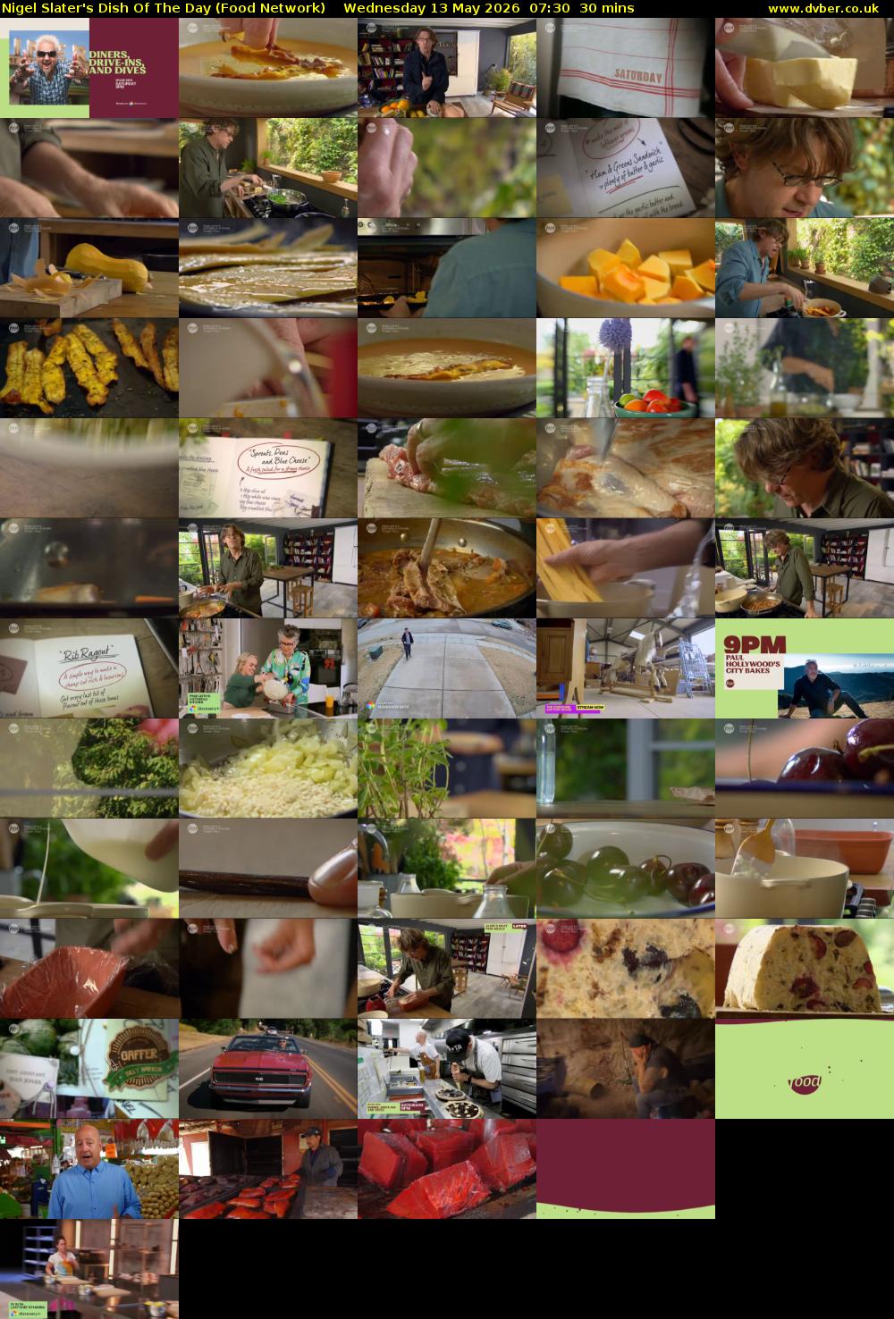 Nigel Slater's Dish Of The Day (Food Network) Wednesday 13 May 2026 07:30 - 08:00