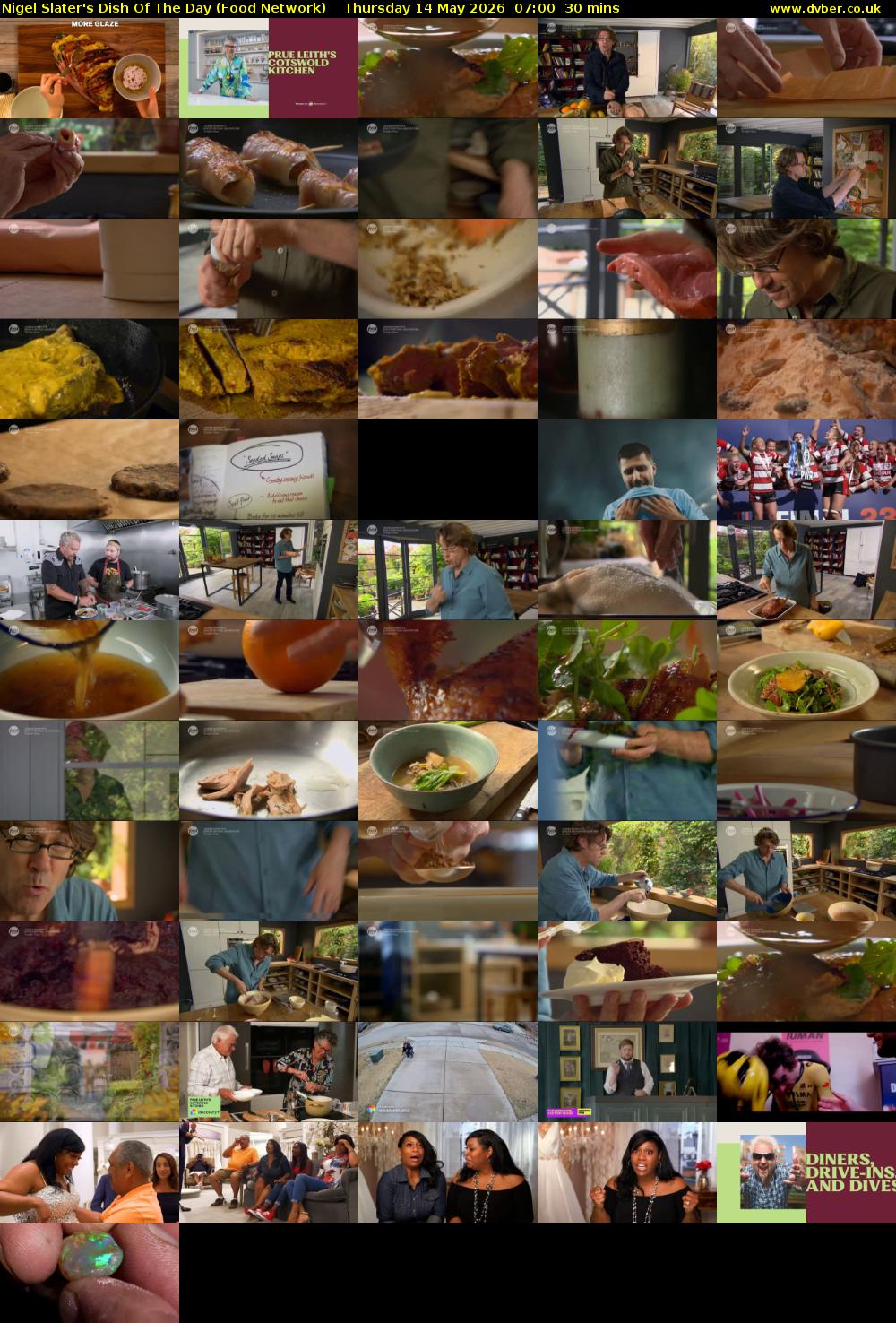 Nigel Slater's Dish Of The Day (Food Network) Thursday 14 May 2026 07:00 - 07:30