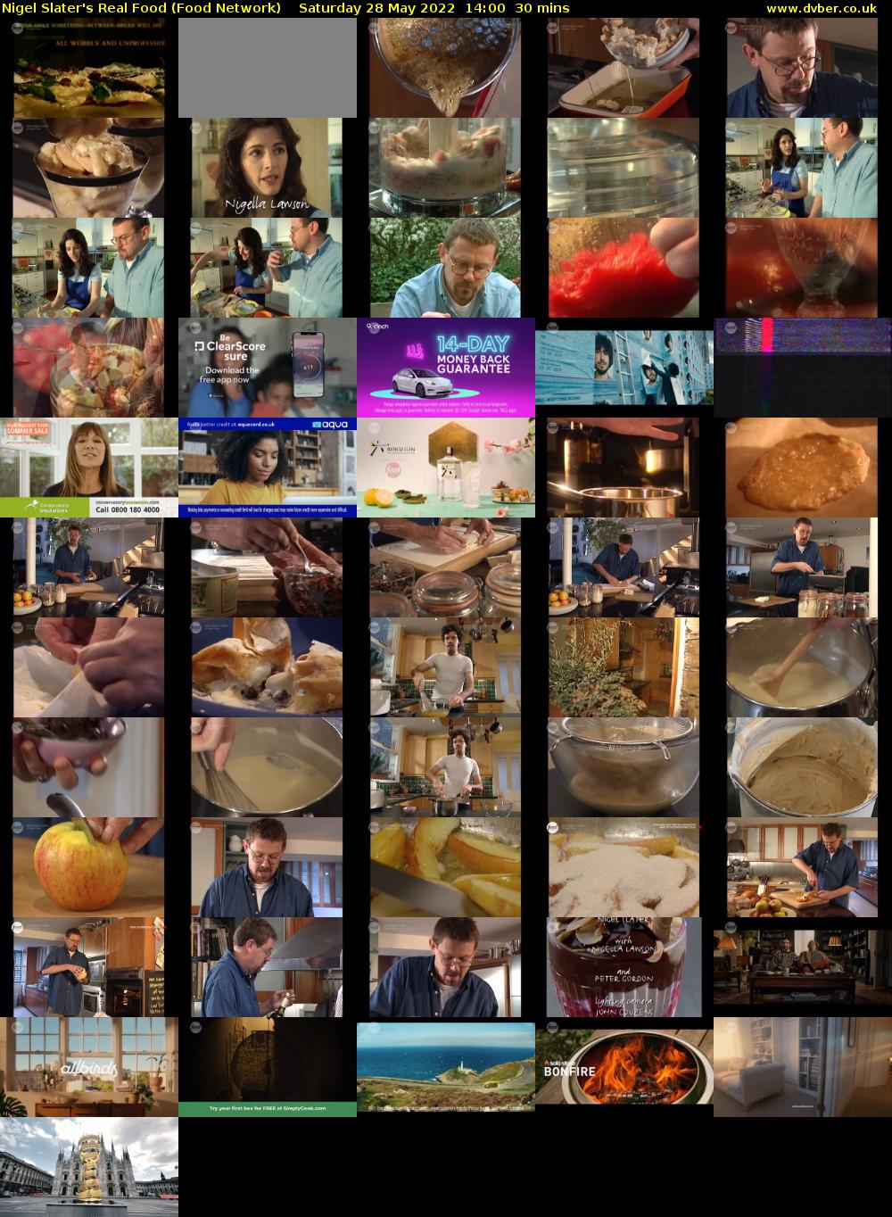 Nigel Slater's Real Food (Food Network) Saturday 28 May 2022 14:00 - 14:30