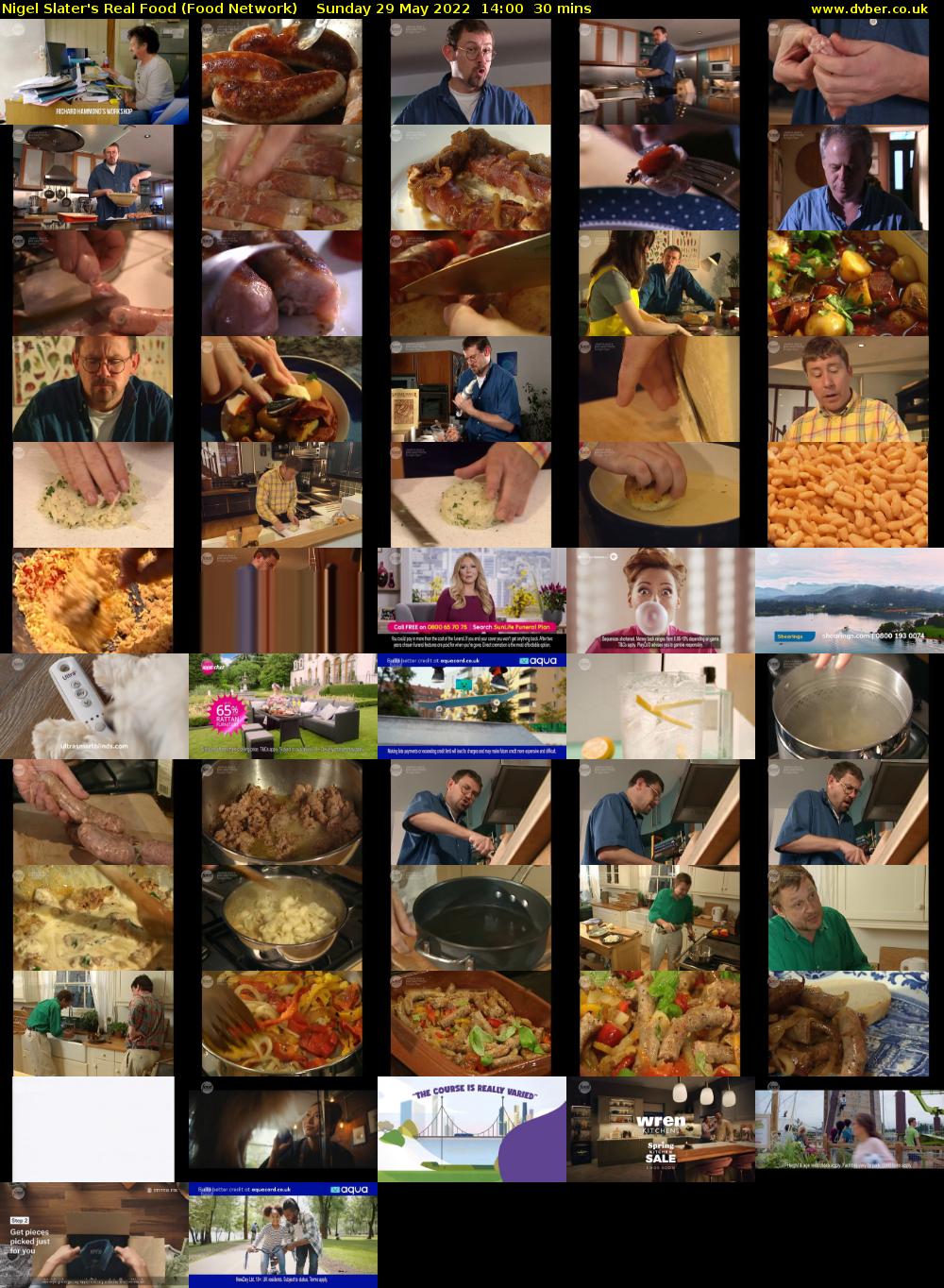 Nigel Slater's Real Food (Food Network) Sunday 29 May 2022 14:00 - 14:30