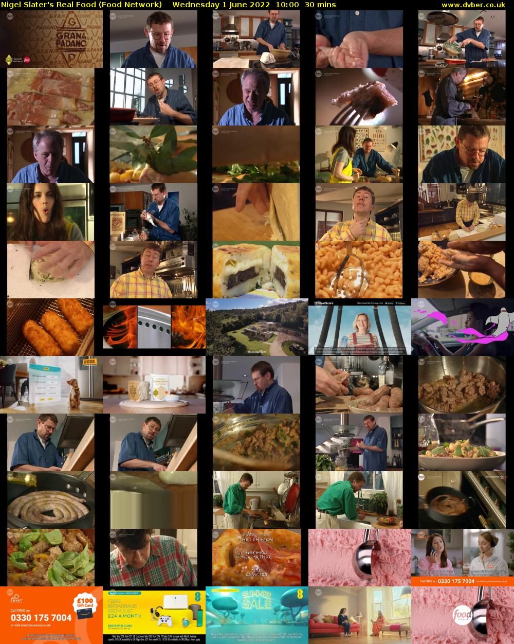 Nigel Slater's Real Food (Food Network) Wednesday 1 June 2022 10:00 - 10:30