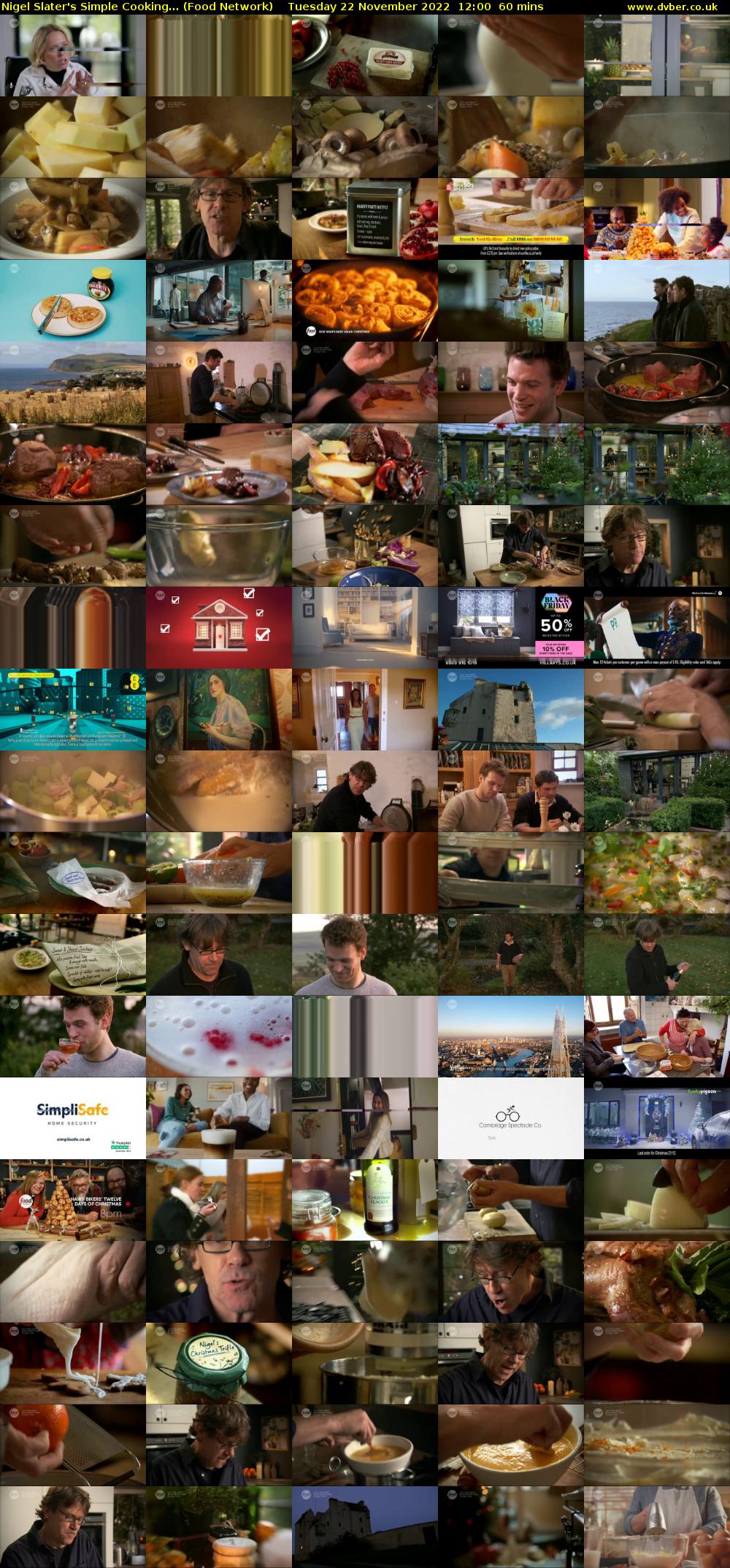 Nigel Slater's Simple Cooking... (Food Network) Tuesday 22 November 2022 12:00 - 13:00