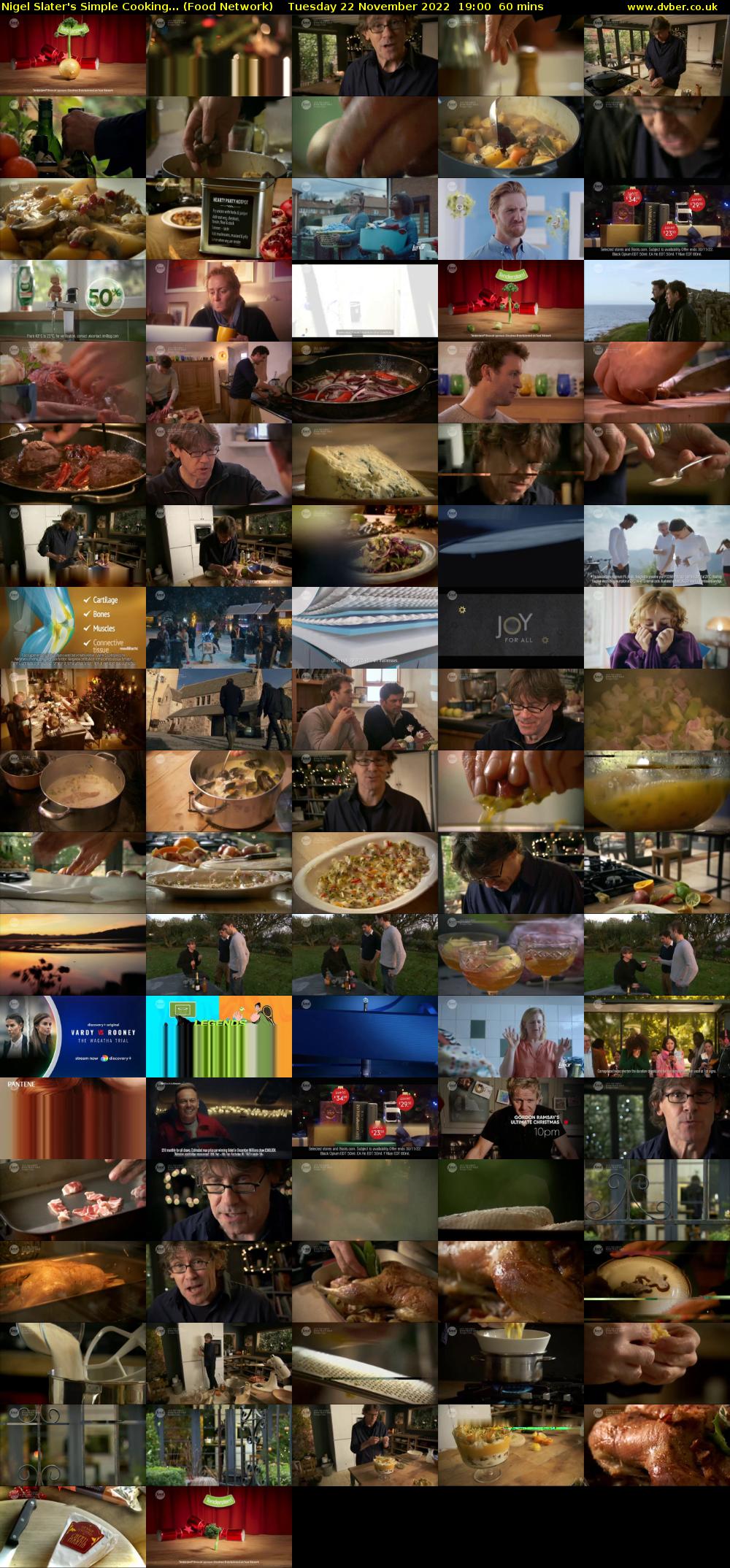 Nigel Slater's Simple Cooking... (Food Network) Tuesday 22 November 2022 19:00 - 20:00