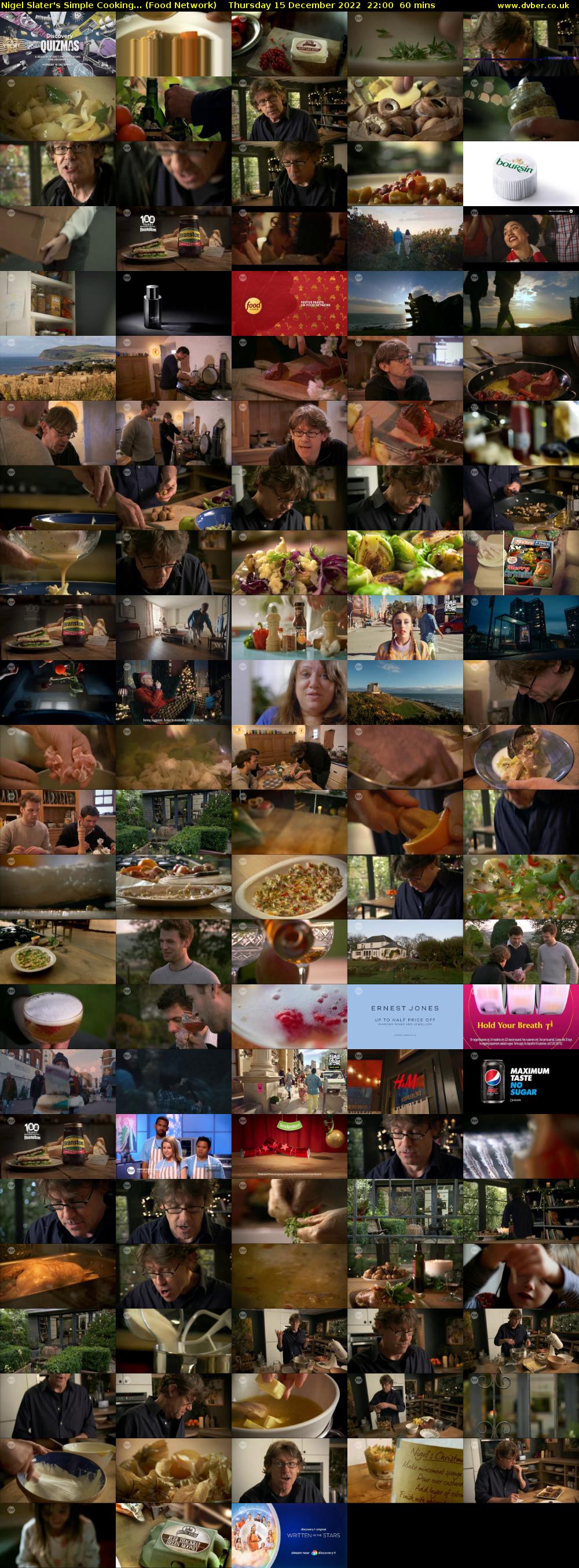 Nigel Slater's Simple Cooking... (Food Network) Thursday 15 December 2022 22:00 - 23:00