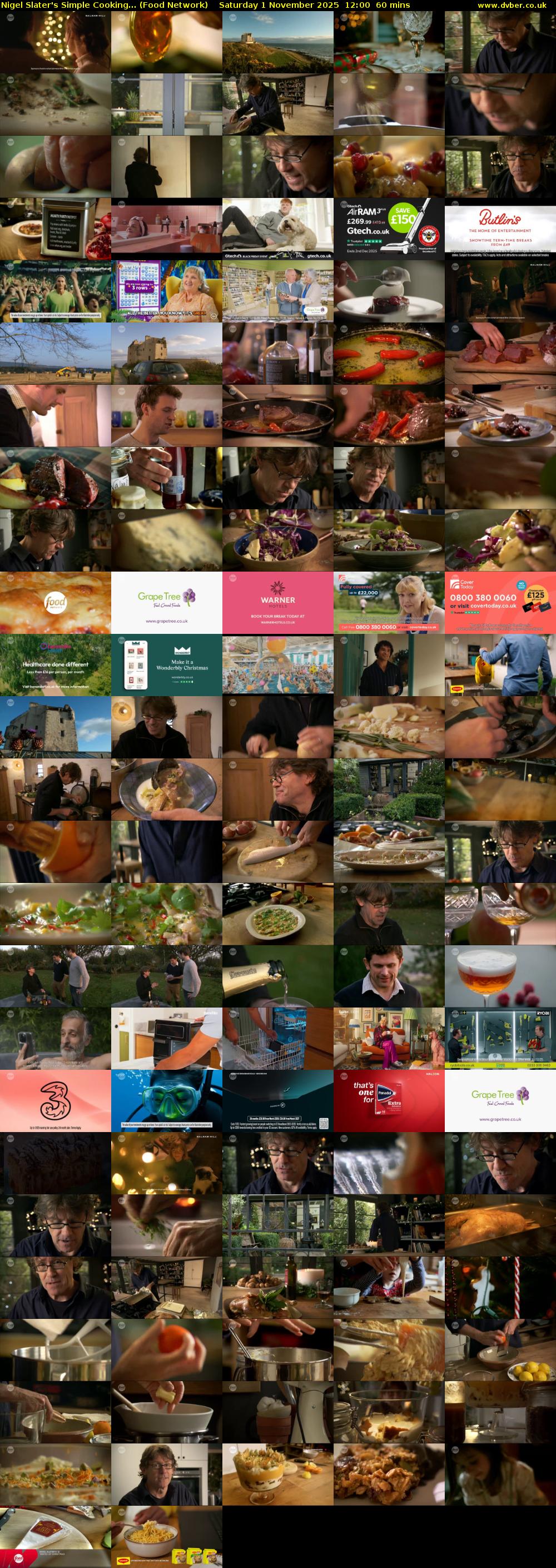 Nigel Slater's Simple Cooking... (Food Network) Saturday 1 November 2025 12:00 - 13:00