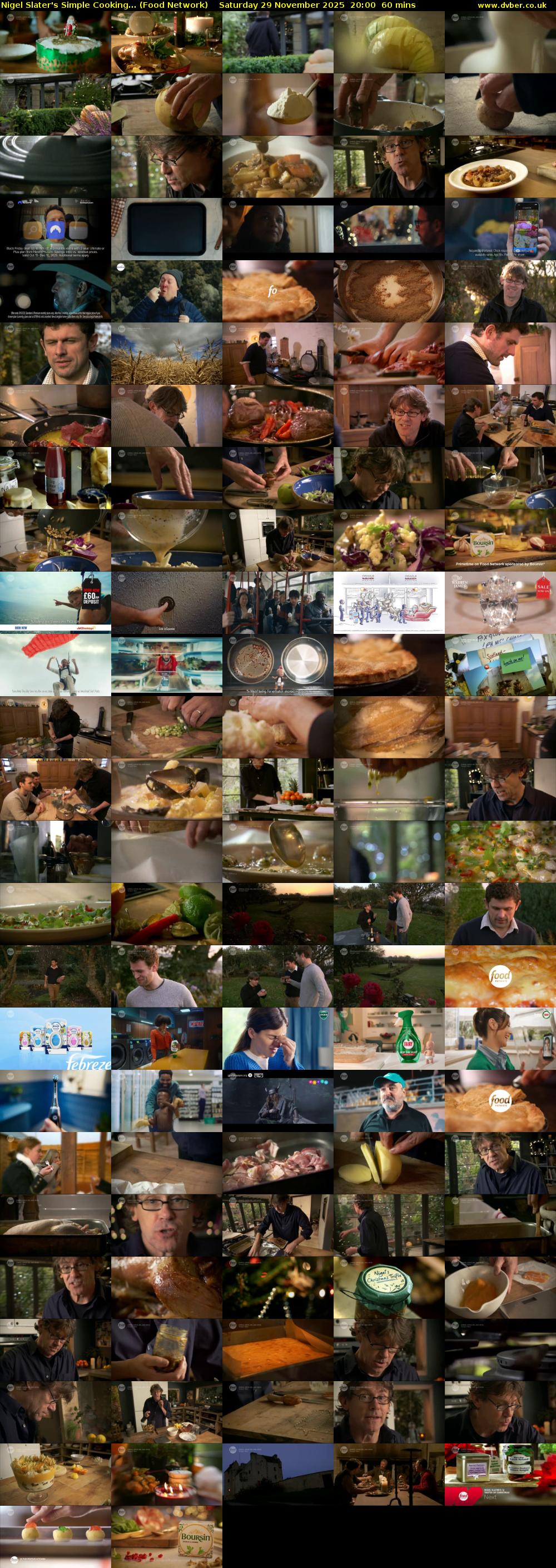 Nigel Slater's Simple Cooking... (Food Network) Saturday 29 November 2025 20:00 - 21:00