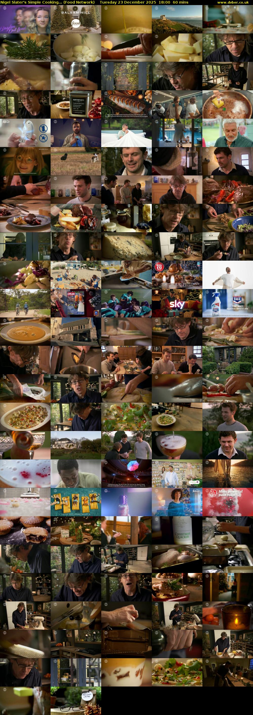 Nigel Slater's Simple Cooking... (Food Network) Tuesday 23 December 2025 18:00 - 19:00