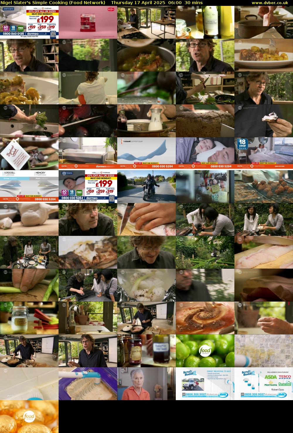 Nigel Slater's Simple Cooking (Food Network) Thursday 17 April 2025 06:00 - 06:30