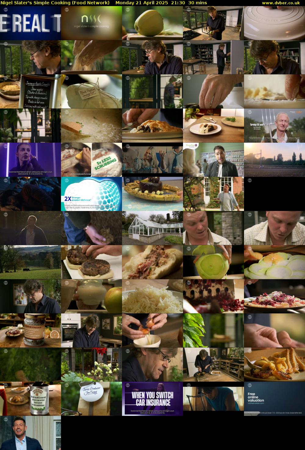 Nigel Slater's Simple Cooking (Food Network) Monday 21 April 2025 21:30 - 22:00