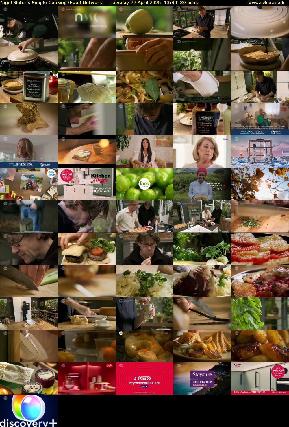 Nigel Slater's Simple Cooking (Food Network) Tuesday 22 April 2025 13:30 - 14:00