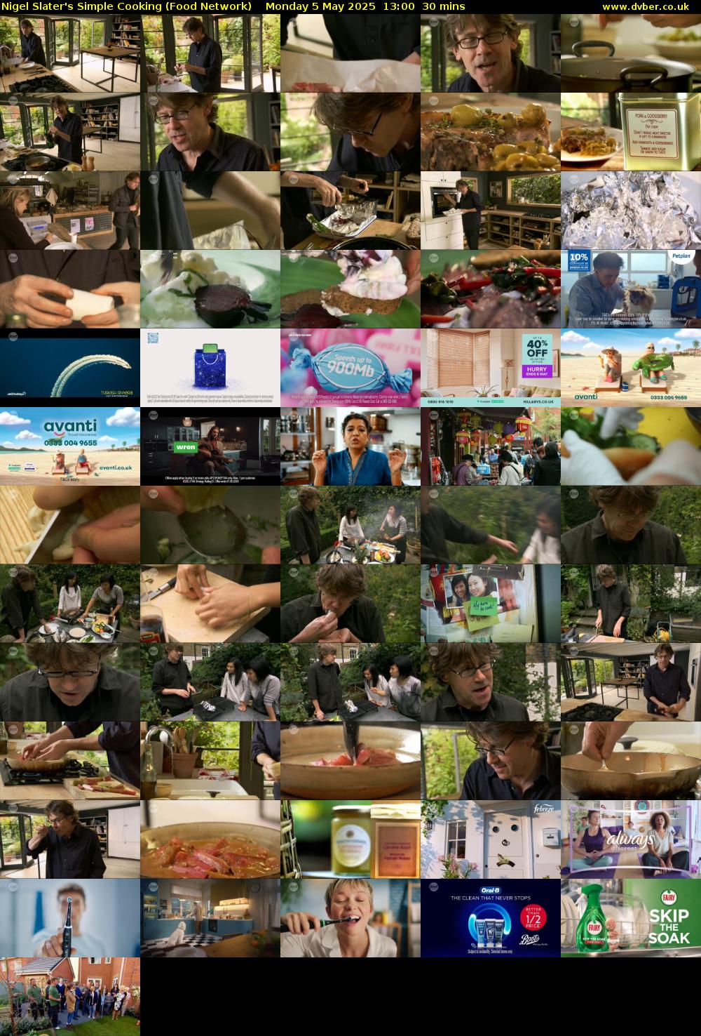 Nigel Slater's Simple Cooking (Food Network) Monday 5 May 2025 13:00 - 13:30