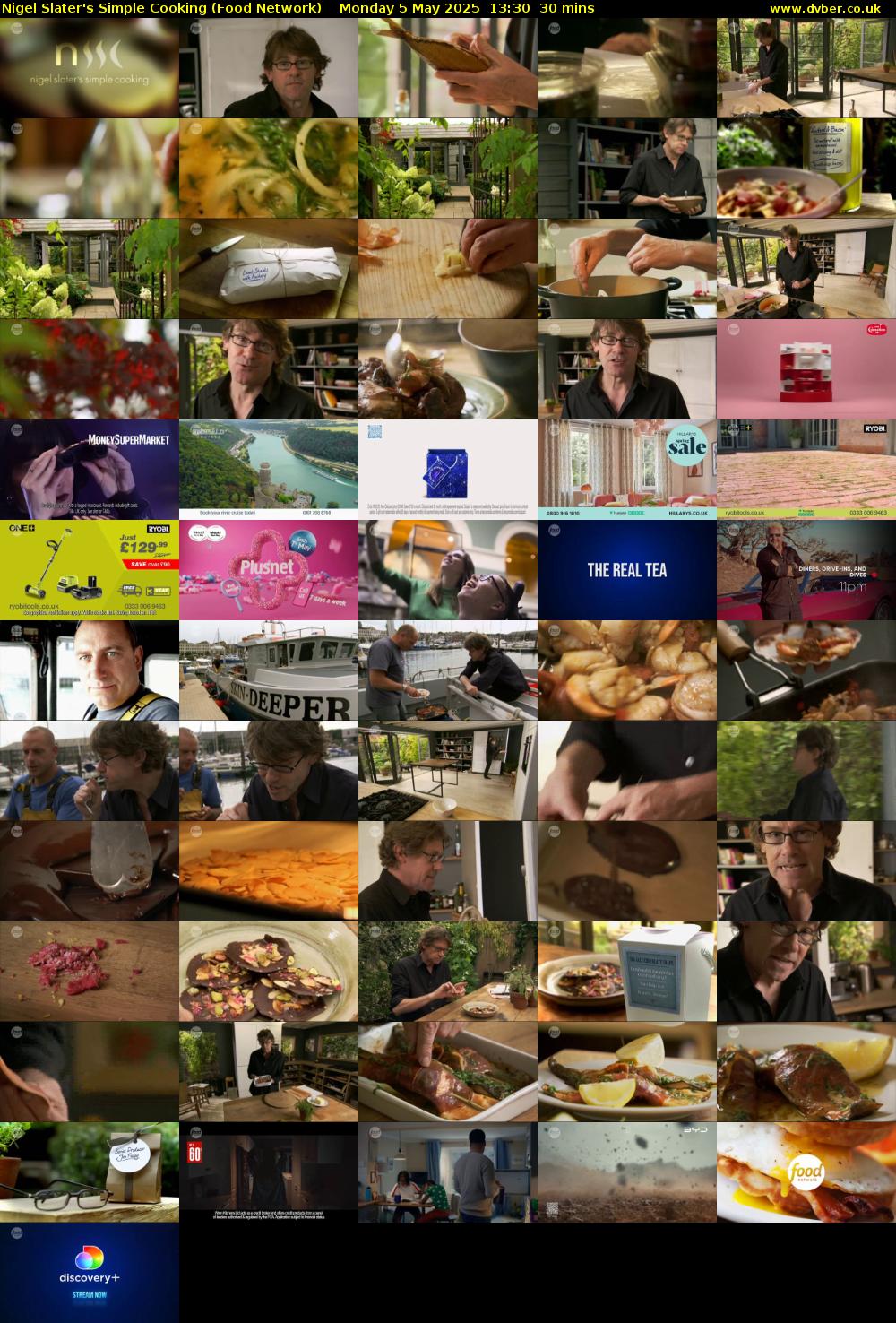 Nigel Slater's Simple Cooking (Food Network) Monday 5 May 2025 13:30 - 14:00