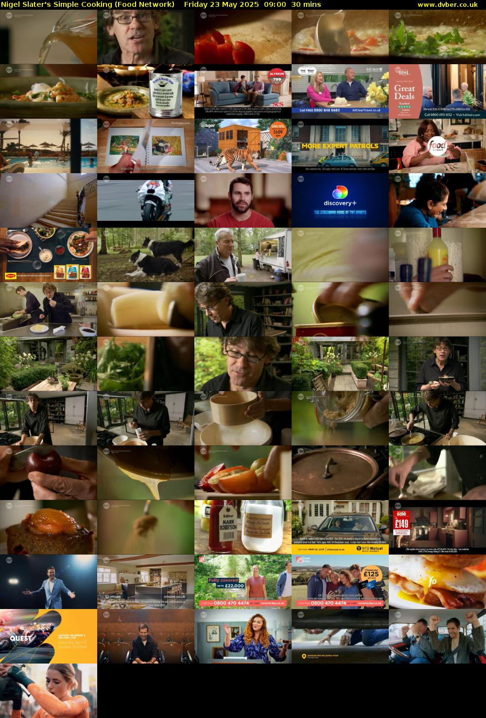 Nigel Slater's Simple Cooking (Food Network) Friday 23 May 2025 09:00 - 09:30