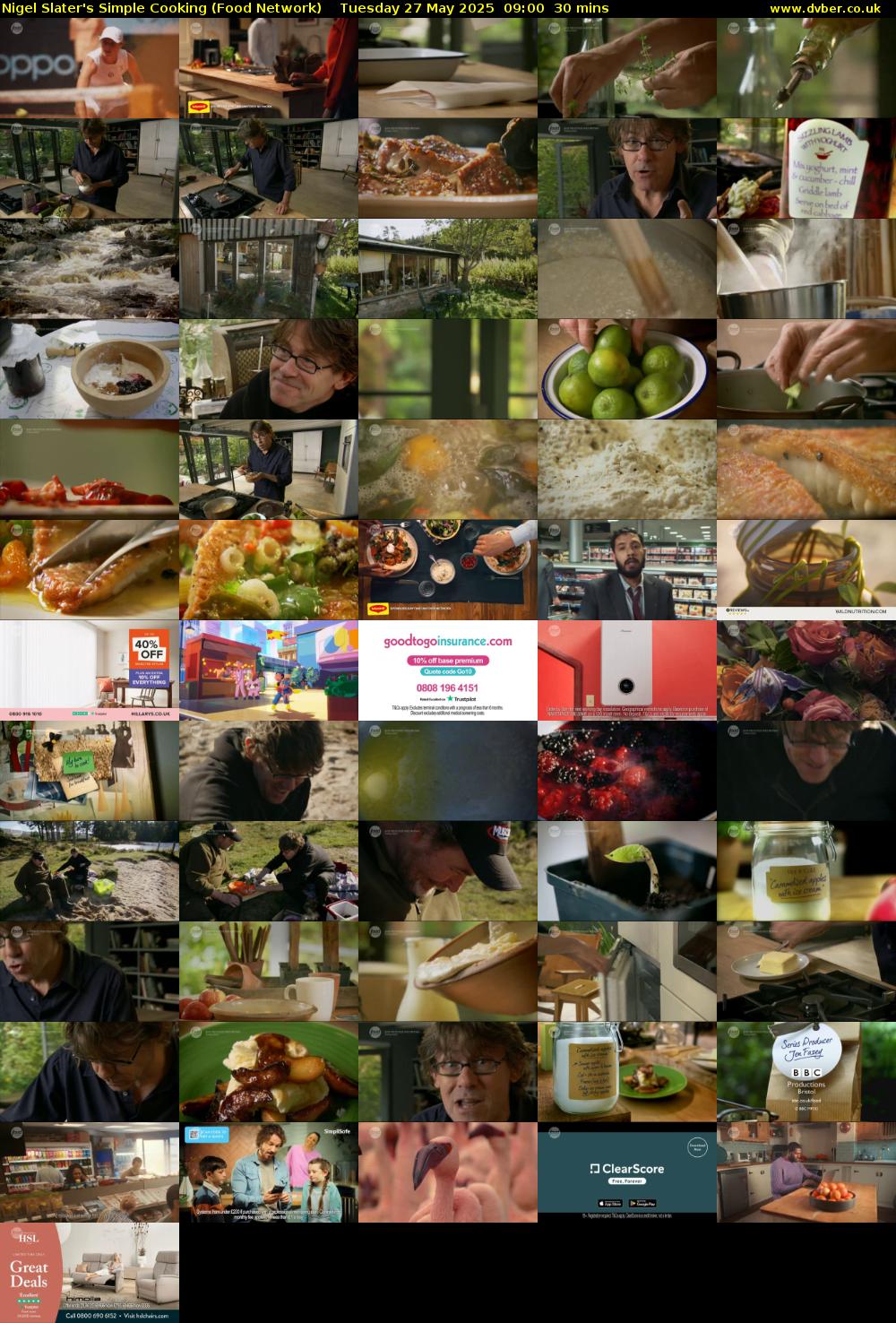 Nigel Slater's Simple Cooking (Food Network) Tuesday 27 May 2025 09:00 - 09:30