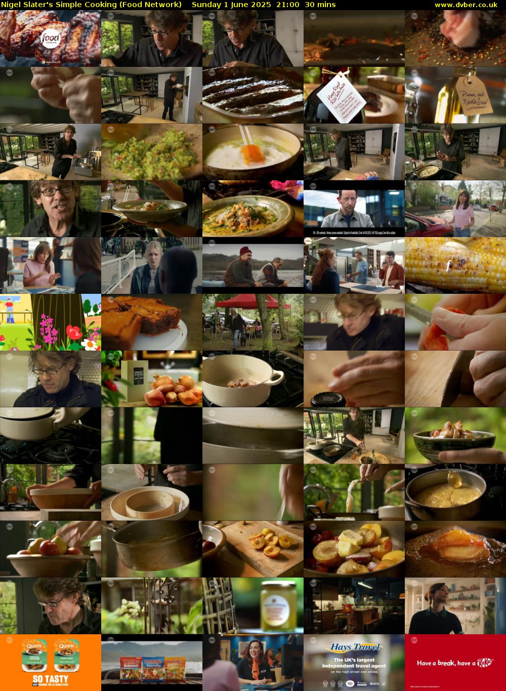Nigel Slater's Simple Cooking (Food Network) Sunday 1 June 2025 21:00 - 21:30