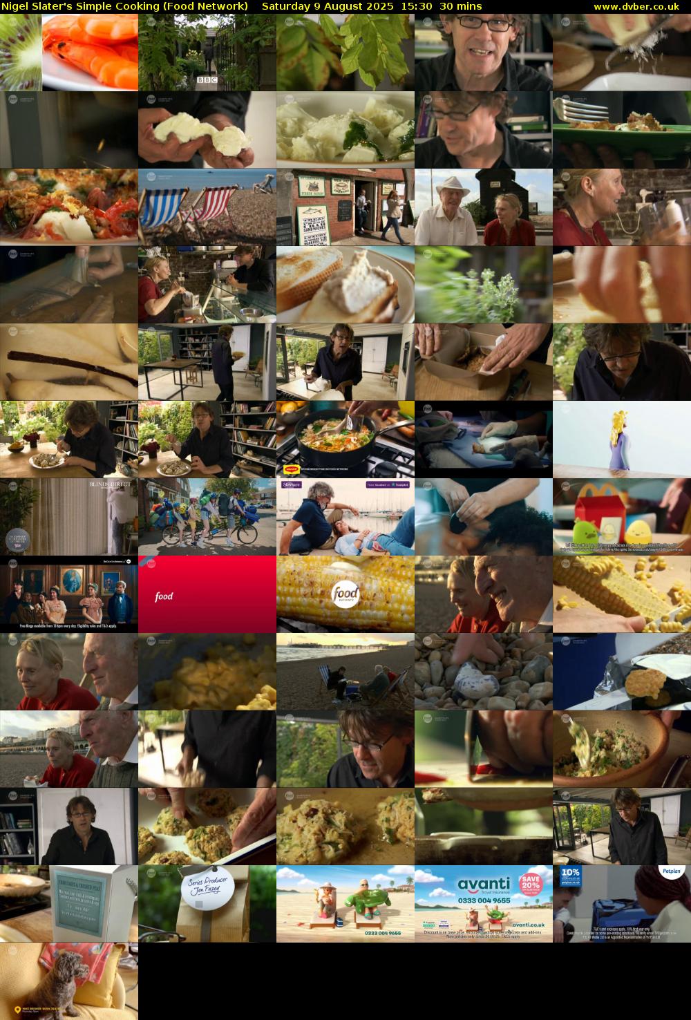 Nigel Slater's Simple Cooking (Food Network) Saturday 9 August 2025 15:30 - 16:00