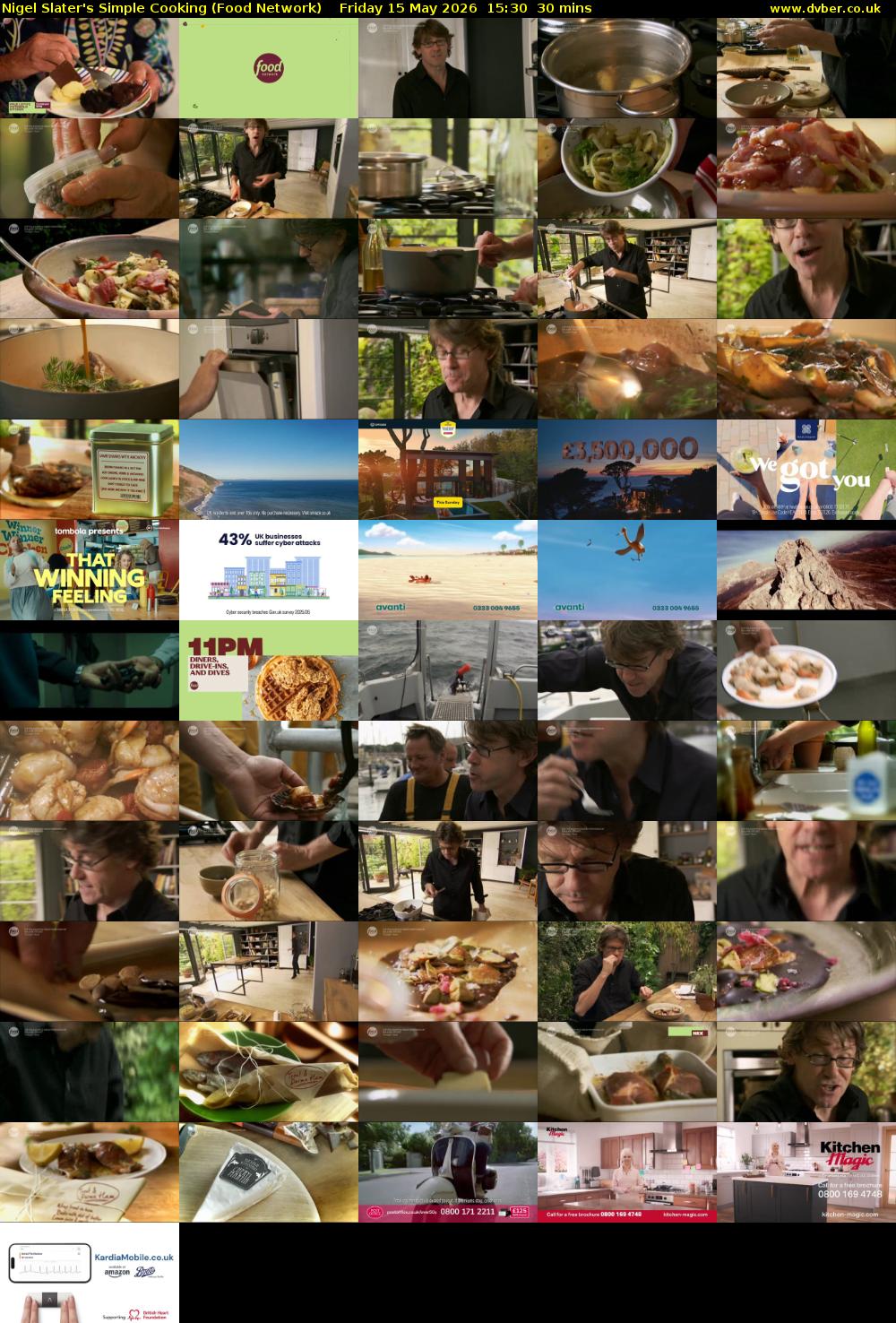 Nigel Slater's Simple Cooking (Food Network) Friday 15 May 2026 15:30 - 16:00