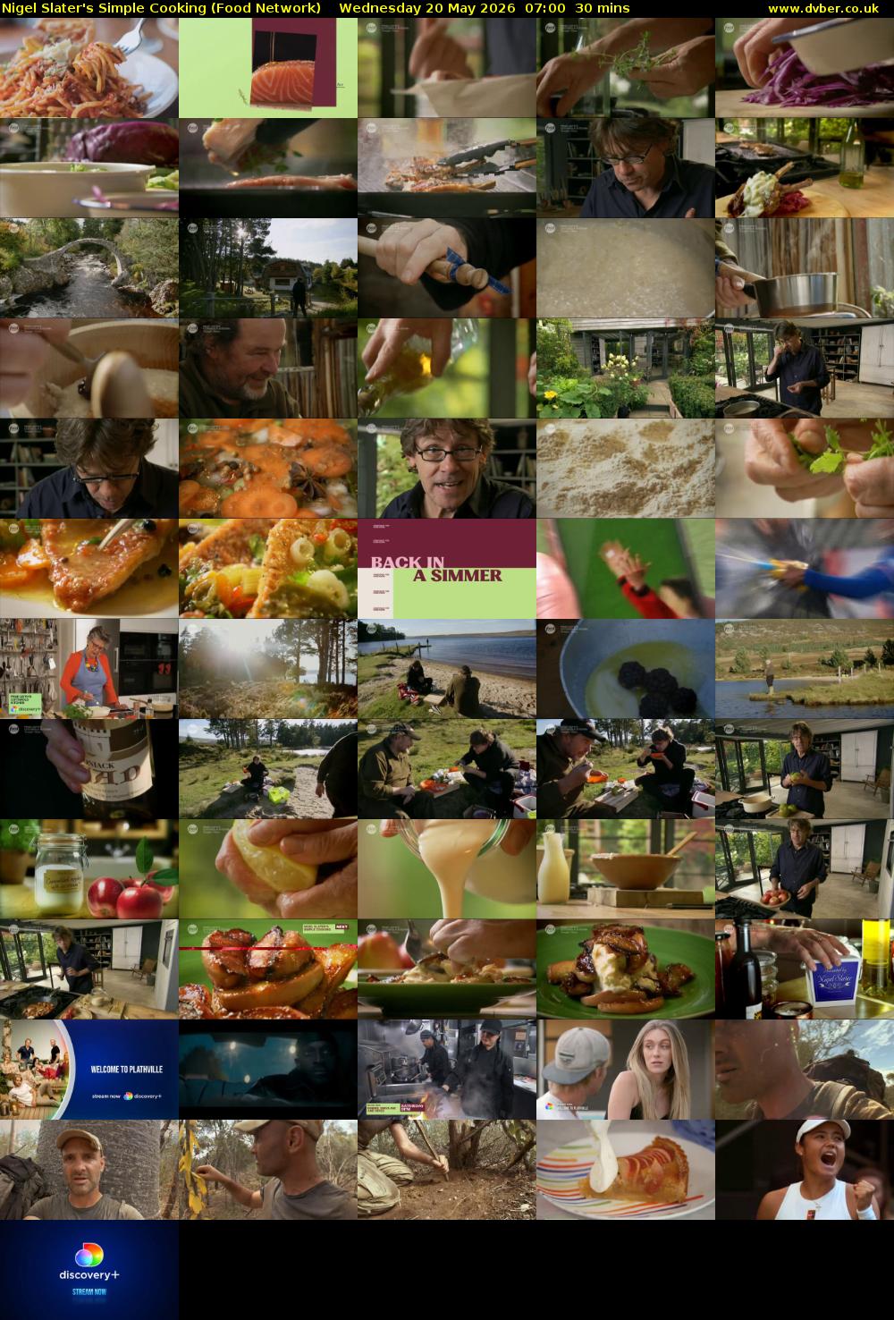 Nigel Slater's Simple Cooking (Food Network) Wednesday 20 May 2026 07:00 - 07:30