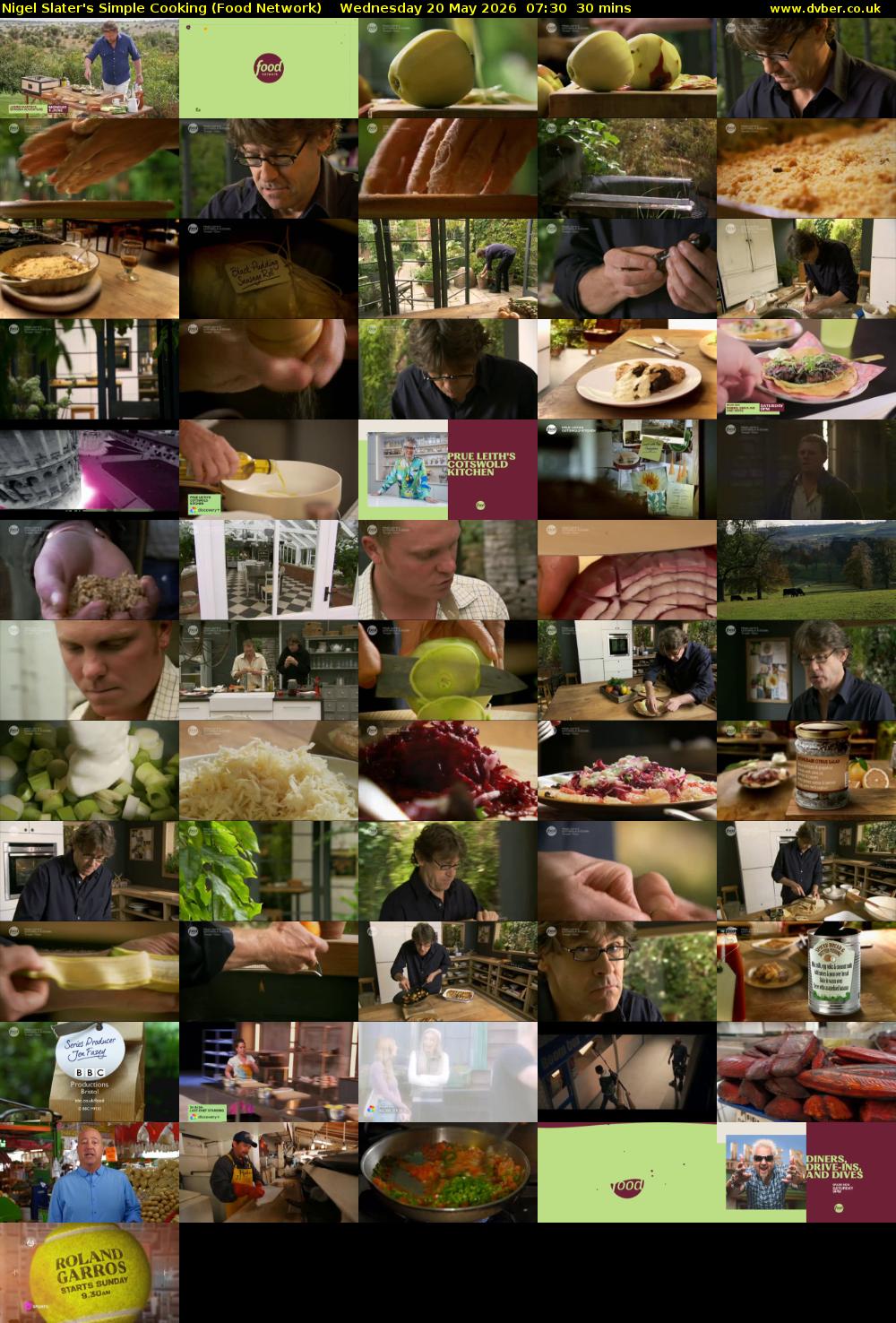 Nigel Slater's Simple Cooking (Food Network) Wednesday 20 May 2026 07:30 - 08:00
