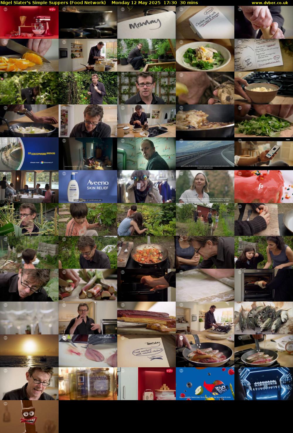 Nigel Slater's Simple Suppers (Food Network) Monday 12 May 2025 17:30 - 18:00